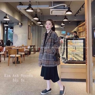 ÁO KHOÁC VEST DẠ KẺ