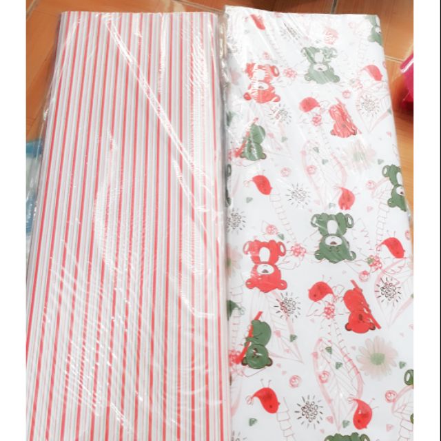 100 tờ giấy gói quà 1 mẫu( có thể dùng để dán tường)