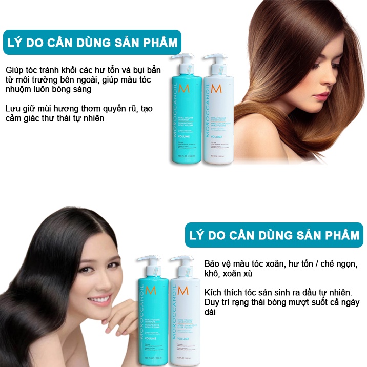 MOROCCANOIL - DẦU GỘI XẢ PHỤC HỒI ĐỘ ẨM REPAIR 500ML CHÍNH HÃNG LAMYRA