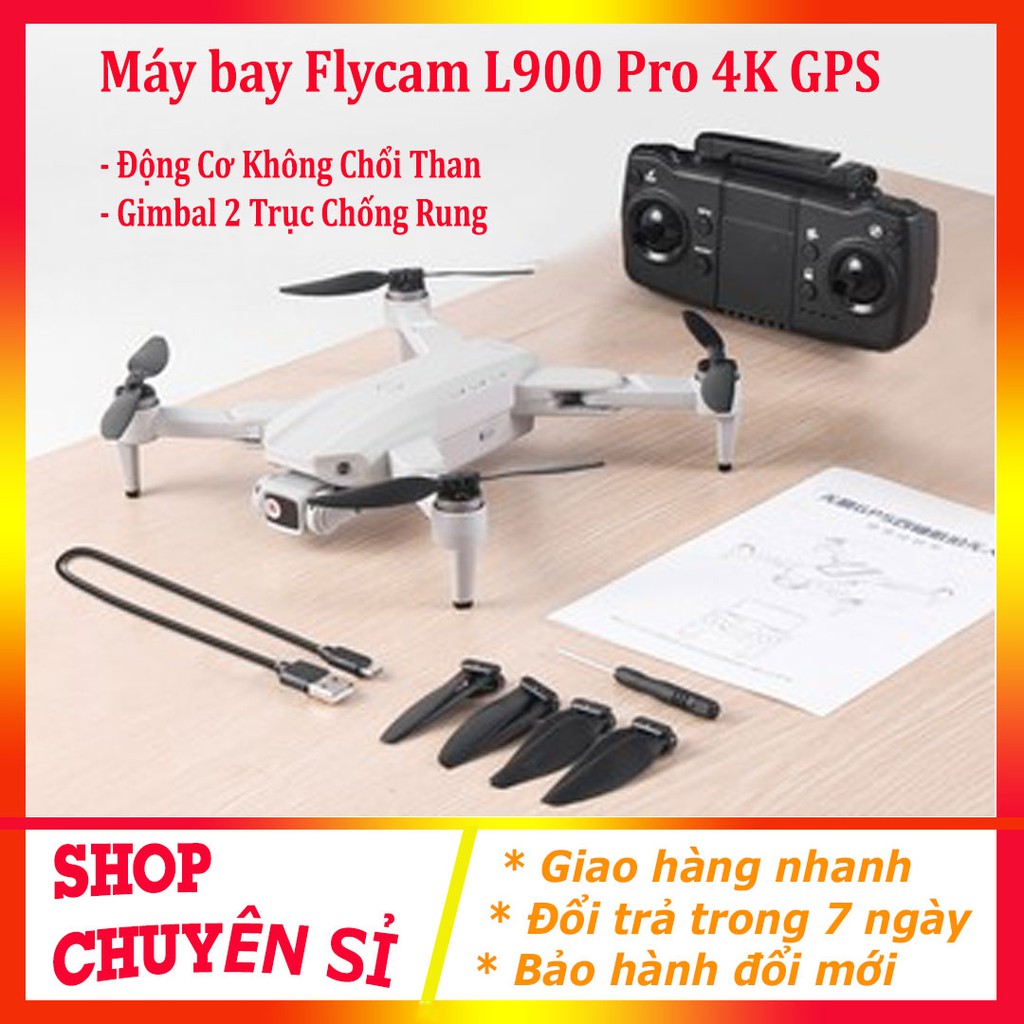 Drone Camera 4k - Flycam L900 Giá rẻ  Bảo Hành 12 Tháng  Máy bay flycam không người lái  (Tặng Kèm BaLo)