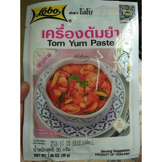 [HCM] Lẩu Thái Tom Yum Paste - Gia Vị Cay Hiệu Lobo 30g