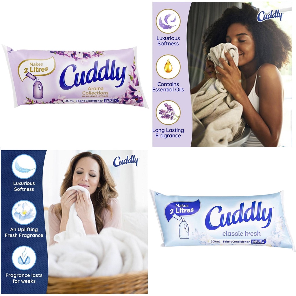 Nước Xả Vải kiêm Túi Thơm Cuddly Úc