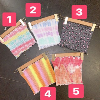 Áo ống nữ nhún loang màu siêu dễ thương