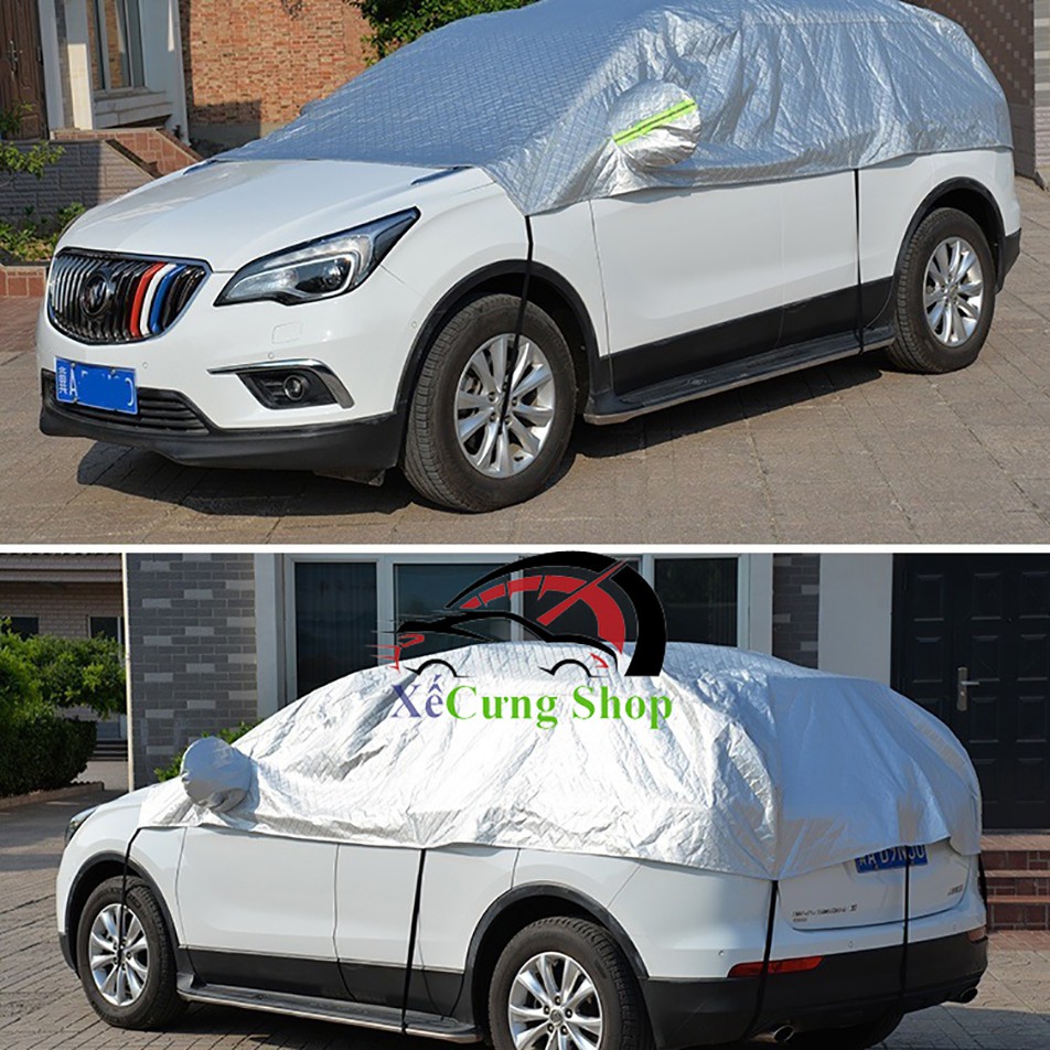 Bạt che nửa ô tô 3 lớp cho xe 5 chỗ và 7 chỗ
