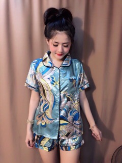 Bộ pizama phi lụa rẻ đẹp
