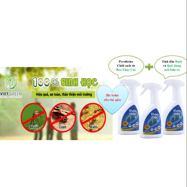 Xịt côn trùng Thảo Mộc