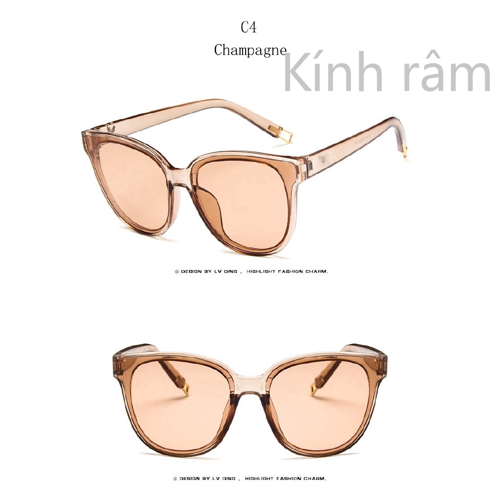 Kính mát mắt mèo cỡ lớn thiết kế sang trọng cho nam và nữ
