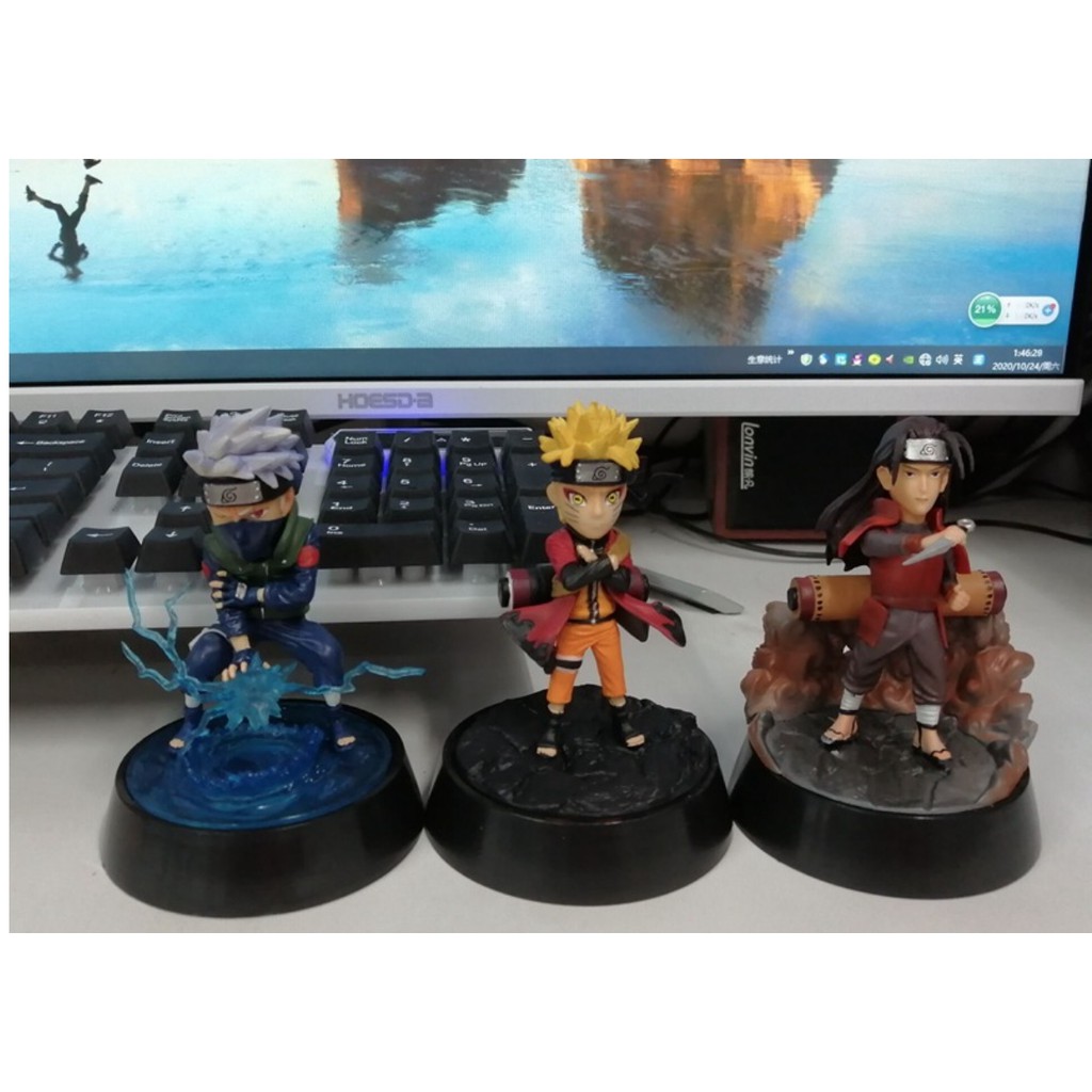 (SẵnVN) Mô hình 4 nhân vật Naruto , Hatake Kakashi , Pain , Hokage Hashirama Senju ( 11-12 cm)