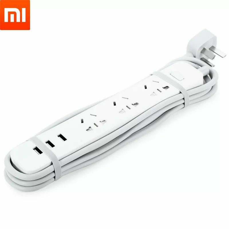 Ổ Cắm Điện Xiaomi-Ổ Điện Sạc Nhanh Xiaomi Mi Power Strip Chống cháy nổ-Bảo Hành 12 Tháng