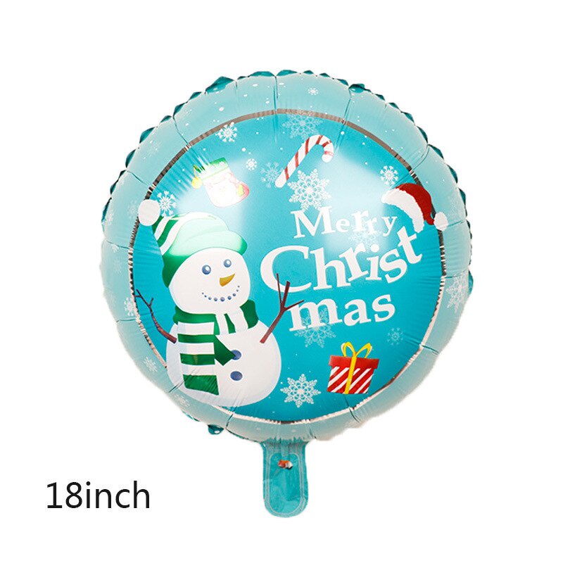 Bong bóng lá nhôm bơm hơi 18 inch họa tiết giáng sinh trang trí tiệc độc đáo