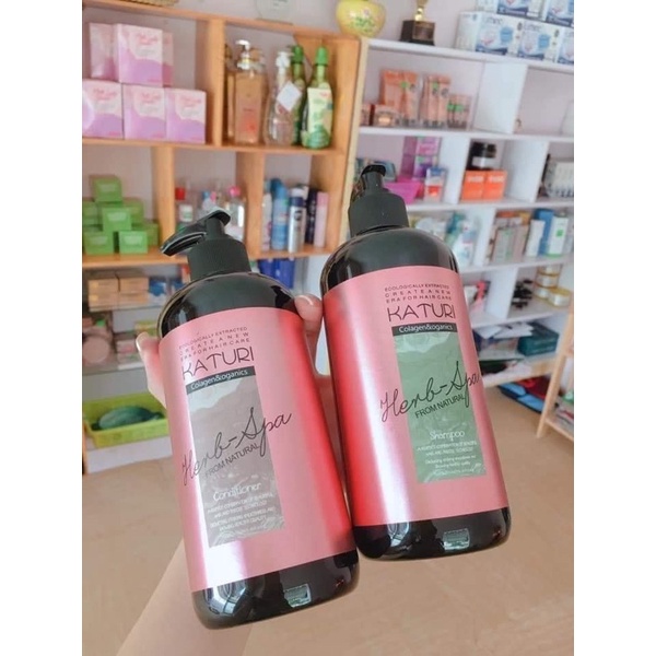 Dầu Gội Dầu Xả Phục Hồi Ngăn Rụng Tóc KATURI 500ml