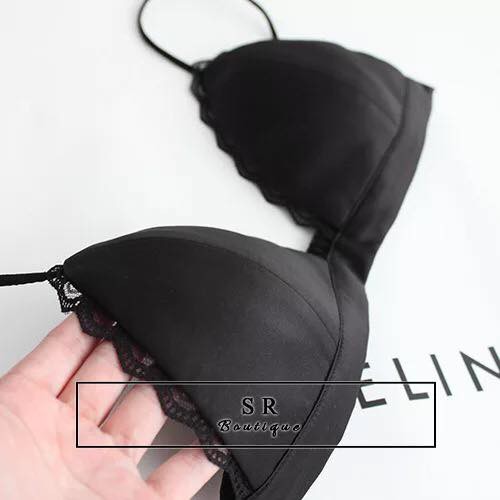 Áo bra satin viền ren chun lưng Thái Lan | WebRaoVat - webraovat.net.vn