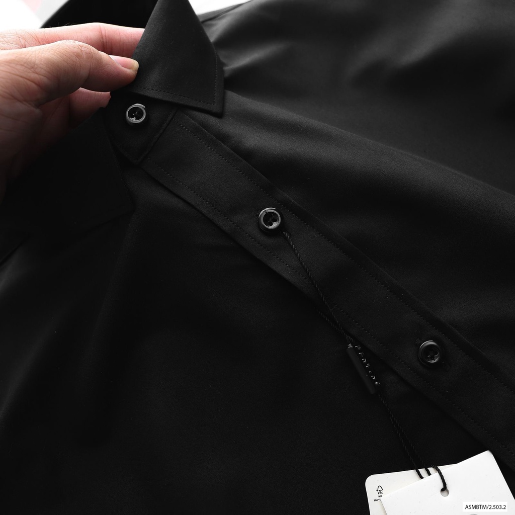 Áo sơ mi nam tay ngắn chất vải modal mịn mát, form slim fit 8427