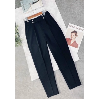 Quần baggy cạp cúc bấm