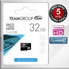 Thẻ nhớ micro sd 32gb teamgroup box class10 chính hãng (chuyên dùng camera, điện thoại, máy tính bảng)