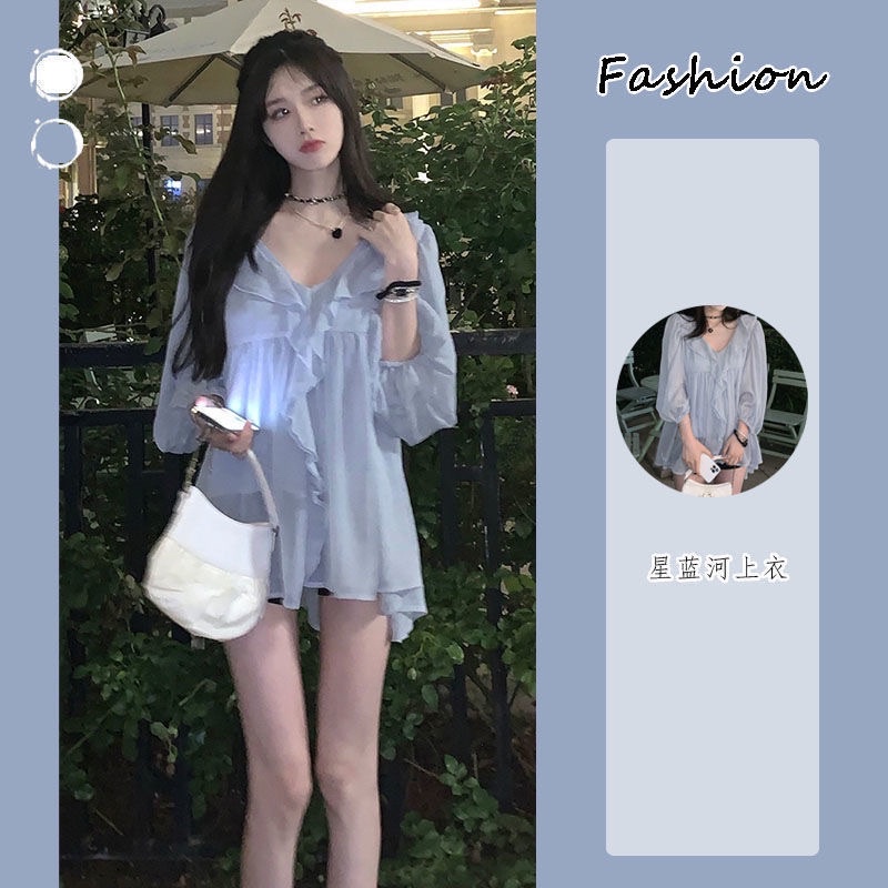 Áo sơ mi babydoll bèo nàng thơ xinh xắn
