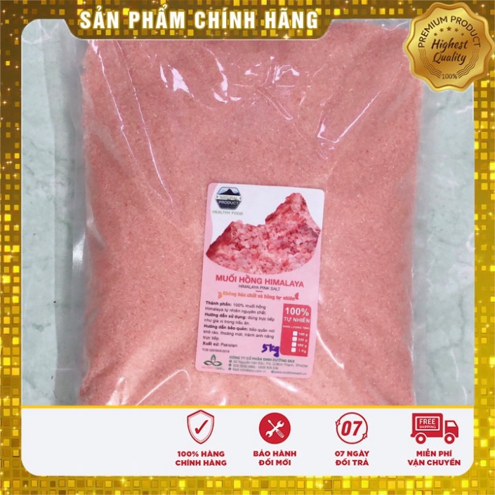 10Kg Muối Hồng Himalaya Organic Dạng Mịn và Hạt *FREESHIP* Muối Hồng CHÍNH HÃNG Qaisar
