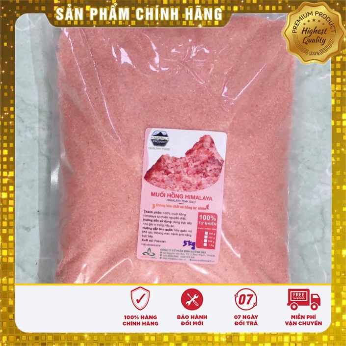 [BÁN SỈ] 10Kg Muối Hồng Himalaya Organic Dạng Mịn và Hạt *FREESHIP* Muối Hồng CHÍNH HÃNG Qaisar