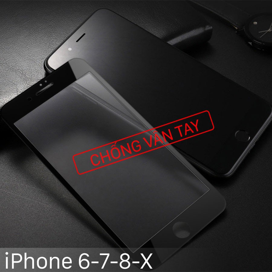 [có Ip 12] Kính Chống Vân Tay Cho Iphone 6/7/8/X/Xsmax/12promax Đủ Mã.