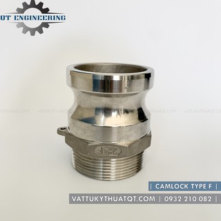 Khớp nối nhanh Camlock INOX 304 | Kiểu F | DN65,DN80 (Phi 76,90) [VATTUKYTHUATQT.COM]