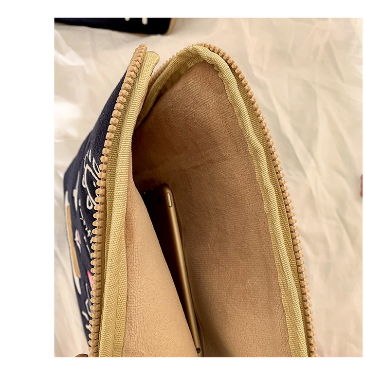 Túi đựng laptop hình gấu 11/ 13/ 15 inch phong cách Hàn Quốc đáng yêu tiện lợi