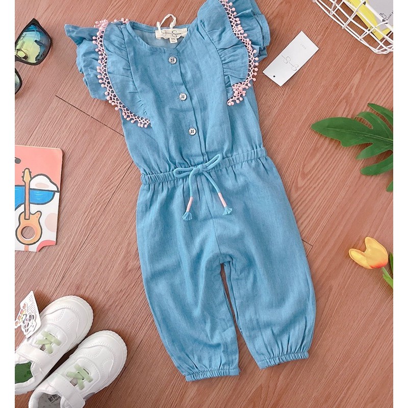 Jumsuit denim mềm - RABBITSHOP