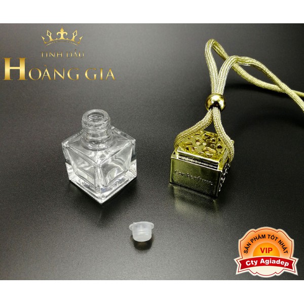 Tinh dầu thiên nhiên cao cấp Hoàng Gia (The Royal) - Bản hình vuông dây treo 5ml - Nhiều mùi lựa chọn