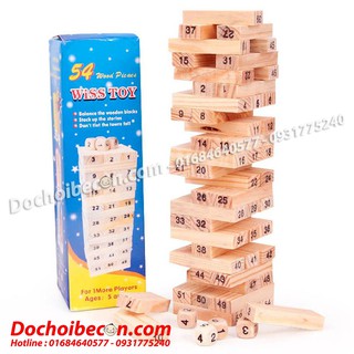 Rút gỗ, xếp hình sáng tạo cho bé 54 thanh