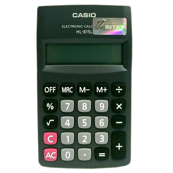 Máy Tính Bỏ Túi Mini Casio HL 815L Chính Hãng Bảo Hành 7 Năm