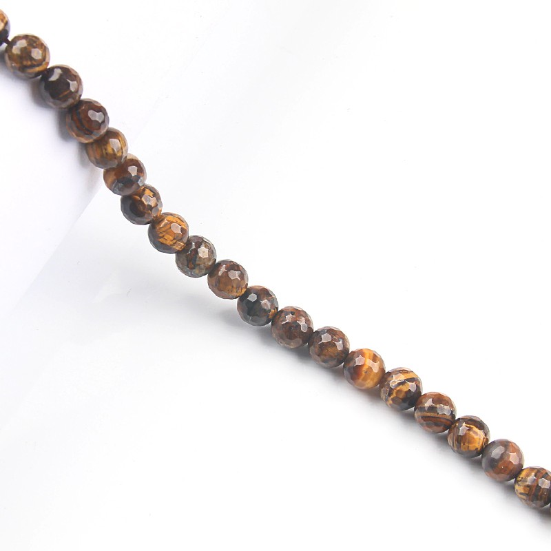 Dây chuỗi hạt đá mắt hổ tự nhiên 4mm 6mm 8mm 10mm