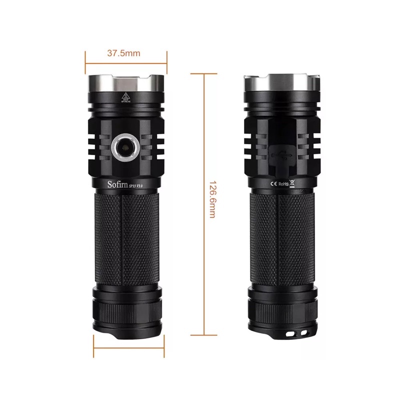 SOFIRN Đèn Pin siêu sáng SP33V3 3500lumen