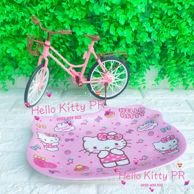 Dĩa cao cấp Hello Kitty