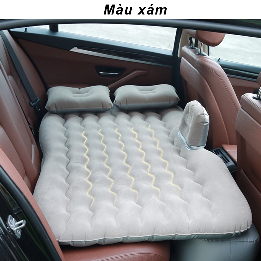 Đệm hơi ô tô nệm hơi xe ô tô cao cấp tặng kèm bơm điện và bộ gối