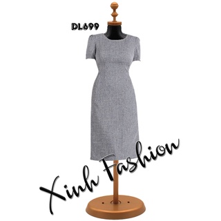 Đầm suông xám tây ThoiTrangXinh DL699