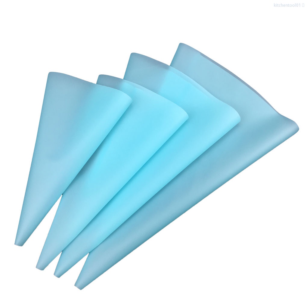 Set 4 túi bắt bông kem 4 kích cỡ bằng eva có thể tái sử dụng cho trang trí bánh cupcake/ bánh quy/ bánh kem trong nhà