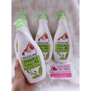Sữa dưỡng thể dưỡng trắng da Hazeline matcha Lựu đỏ