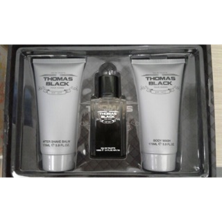 Bộ nước hoa, sữa tắm, kem dưỡng sau cạo râu cho nam Laurelle London Thomas Black Gift Set