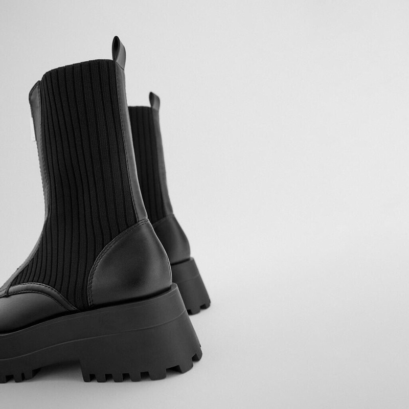 Anchor boots - Boots zara cổ cao khoá trước