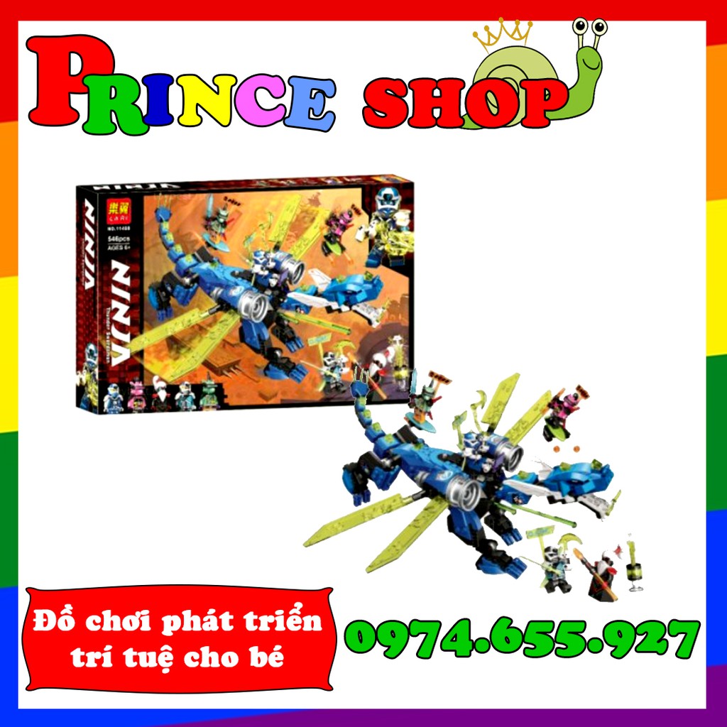 Bộ xếp hình ninjago ss12 rồng máy siêu cấp của Jay lari 11488