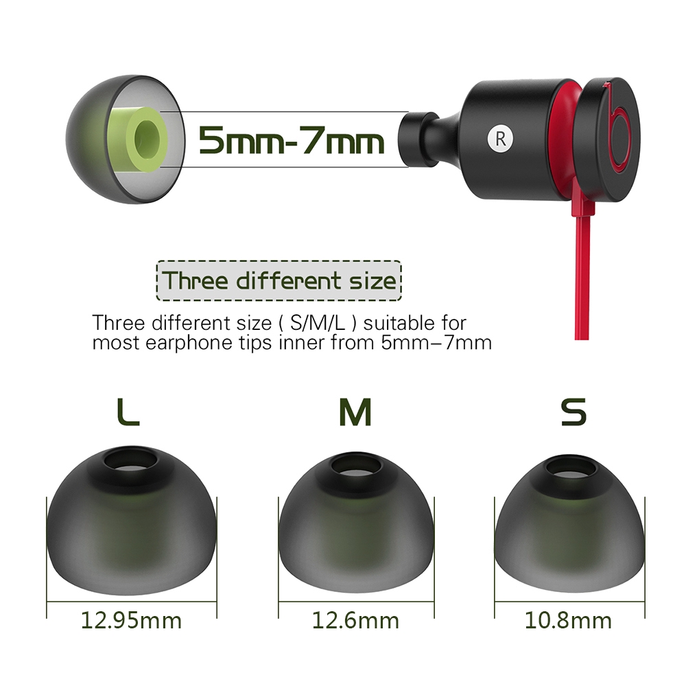Set 6 Cặp Nút Tai Nghe Silicon