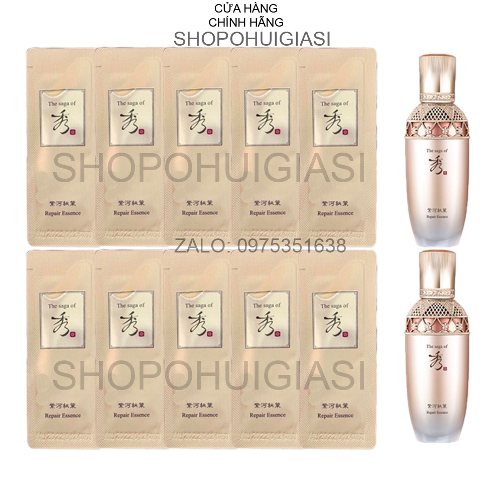 [1Ml] Gói Sample Tinh Chất Dưỡng Trắng, Tái Sinh Trẻ Hóa Da Toàn Diện Saga Repair Essence 1Ml