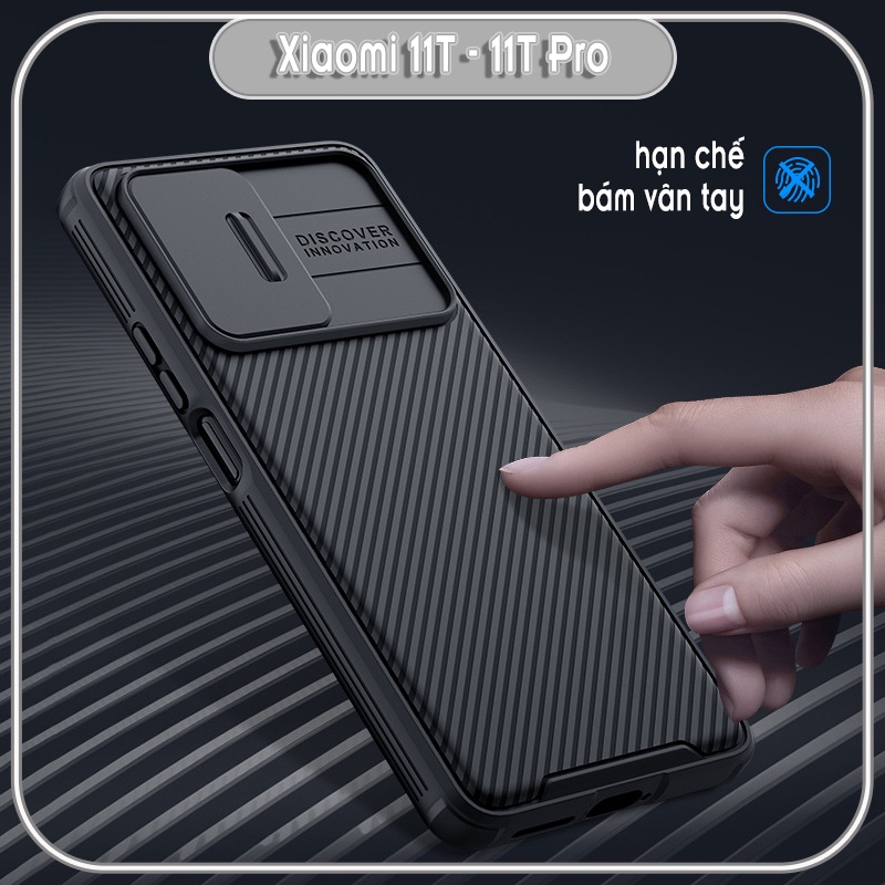 Ốp lưng cho Xiaomi 11T - 11T Pro Nillkin CamShield Pro che camera - HÀNG NHẬP KHẨU
