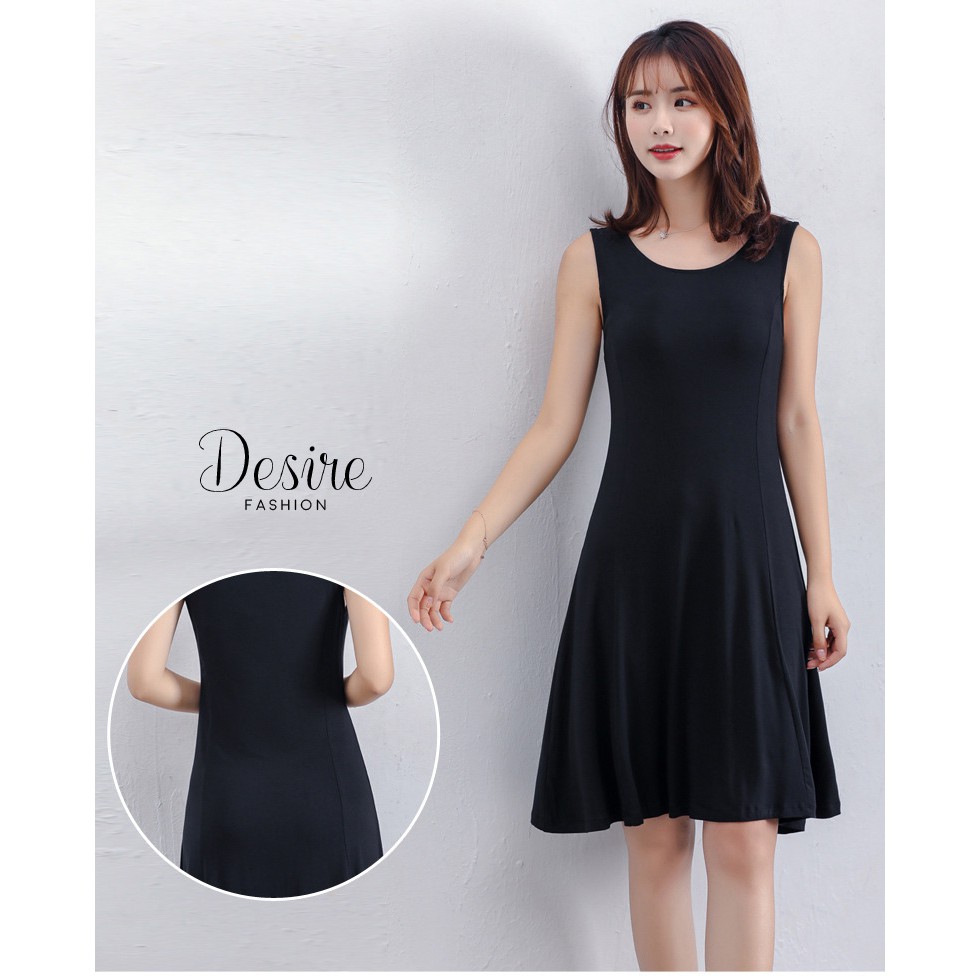 [Video thật] Váy thun cotton sát nách dáng xòe mịn mát mùa hè VNN-0097N | BigBuy360 - bigbuy360.vn