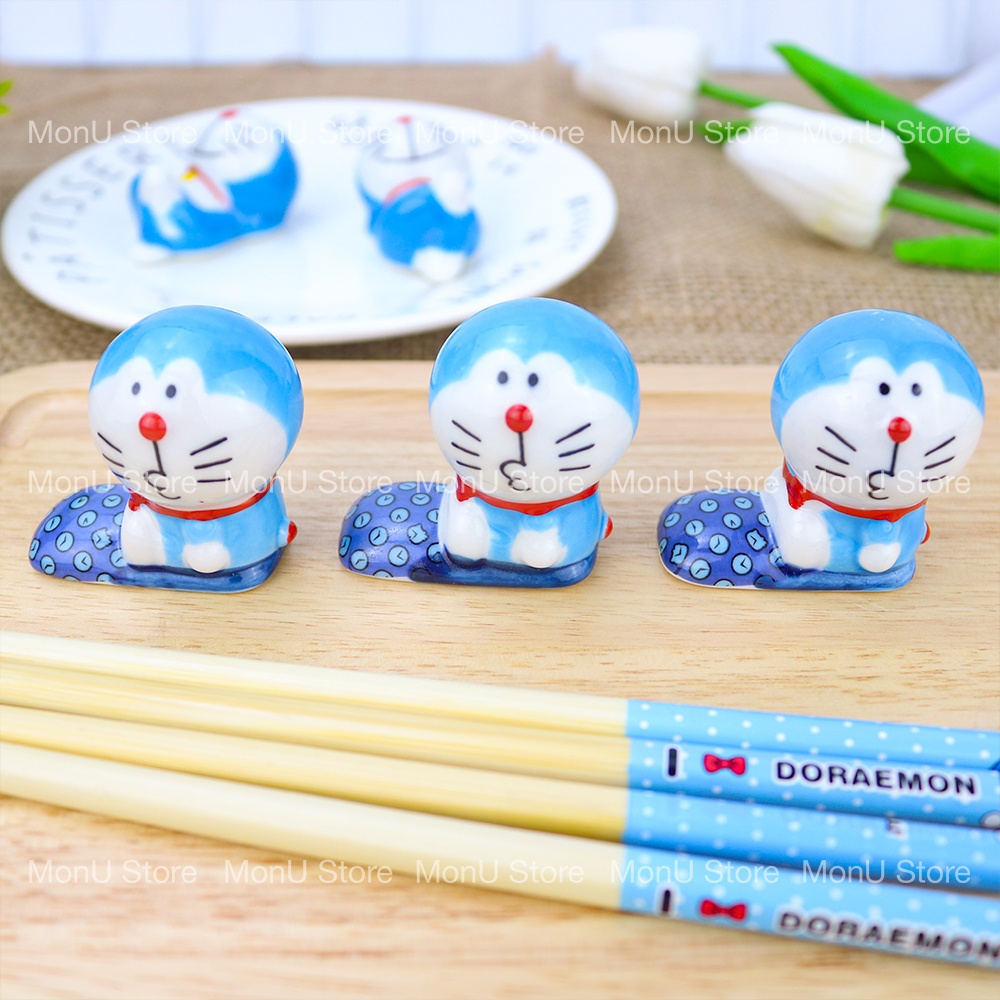 Gác đũa sứ cao cấp hình Doraemon dễ thương cute TooYoo BK00281