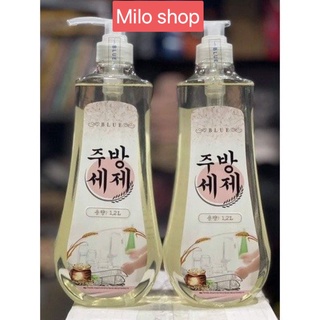 Nước rửa chén gạo blue 1200ml công nghệ hàn quốc