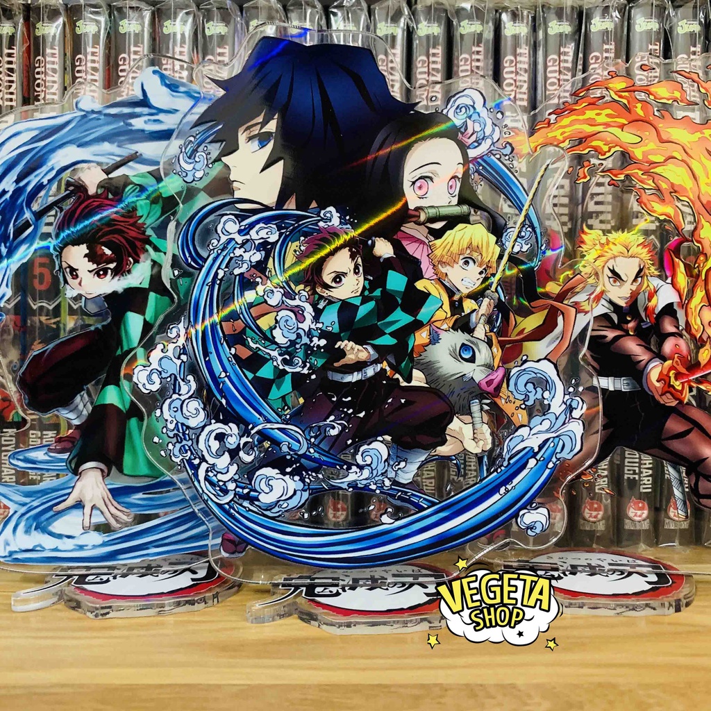 Mô Hình Tượng Standee Acrylic Mica 2 mặt Thanh Gươm Diệt Quỷ - Kimetsu No Yaiba - Tanjiro Nezuko Zenitsu Muichiro Tokito