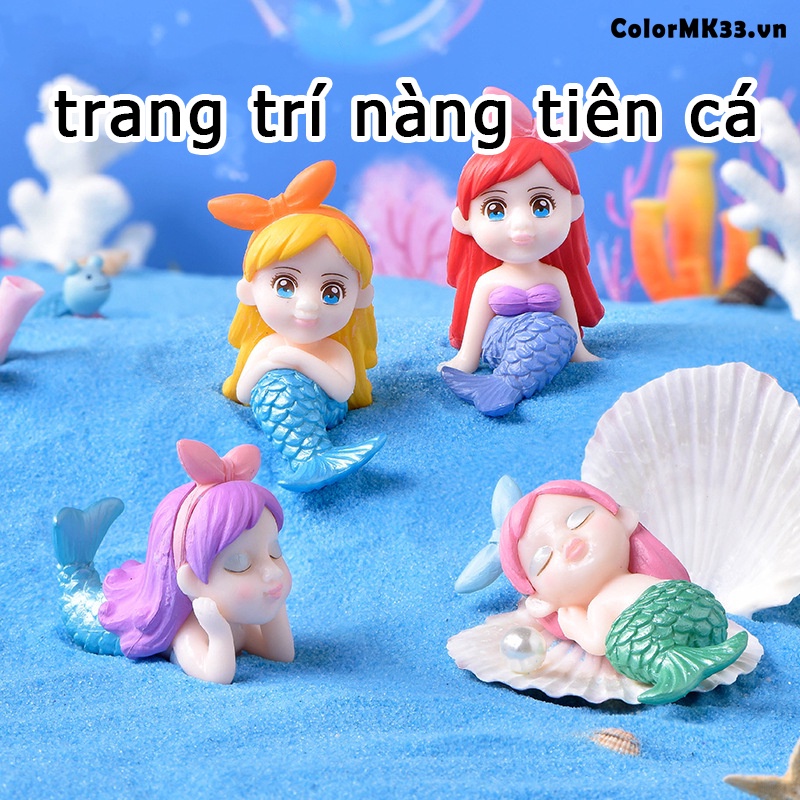 Thẻ Nàng Tiên Cá Bằng Nhựa pvc Trang Trí Chậu Cây Cảnh Cây Cảnh diy
