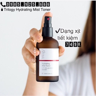 Trilogy Hydrating Mist Toner (100ml)