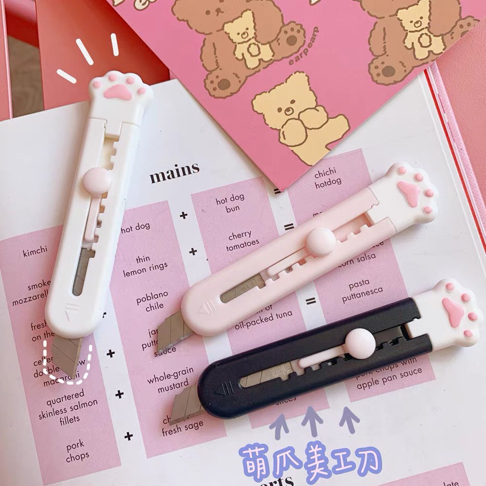 Dao rọc giấy unbox hàng mini, cắt tỉa washi tape sticker tiện dụng