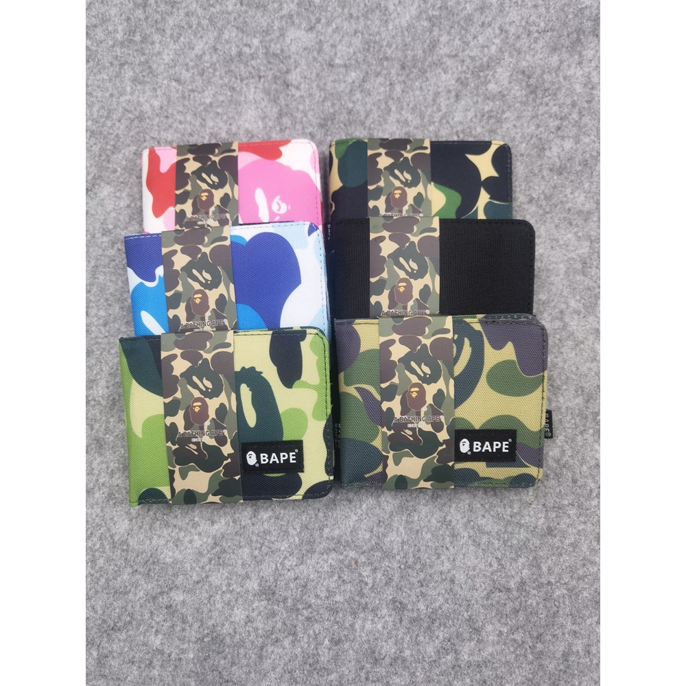 Ví Canvas Họa Tiết Rằn Ri Giá Đỡ